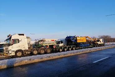 Drilling rigs heavy transport Germany - Romania